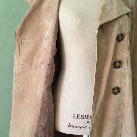 New York & Company leather trench coat - Picture 2 of 9